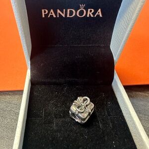 Pandora gift box silver charm in gift box